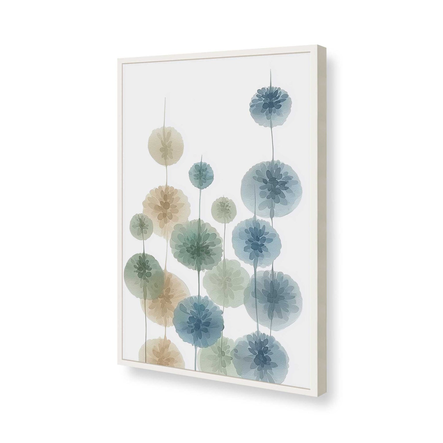 [Color:Opaque White], Picture of art in a Opaque White frame of the corner