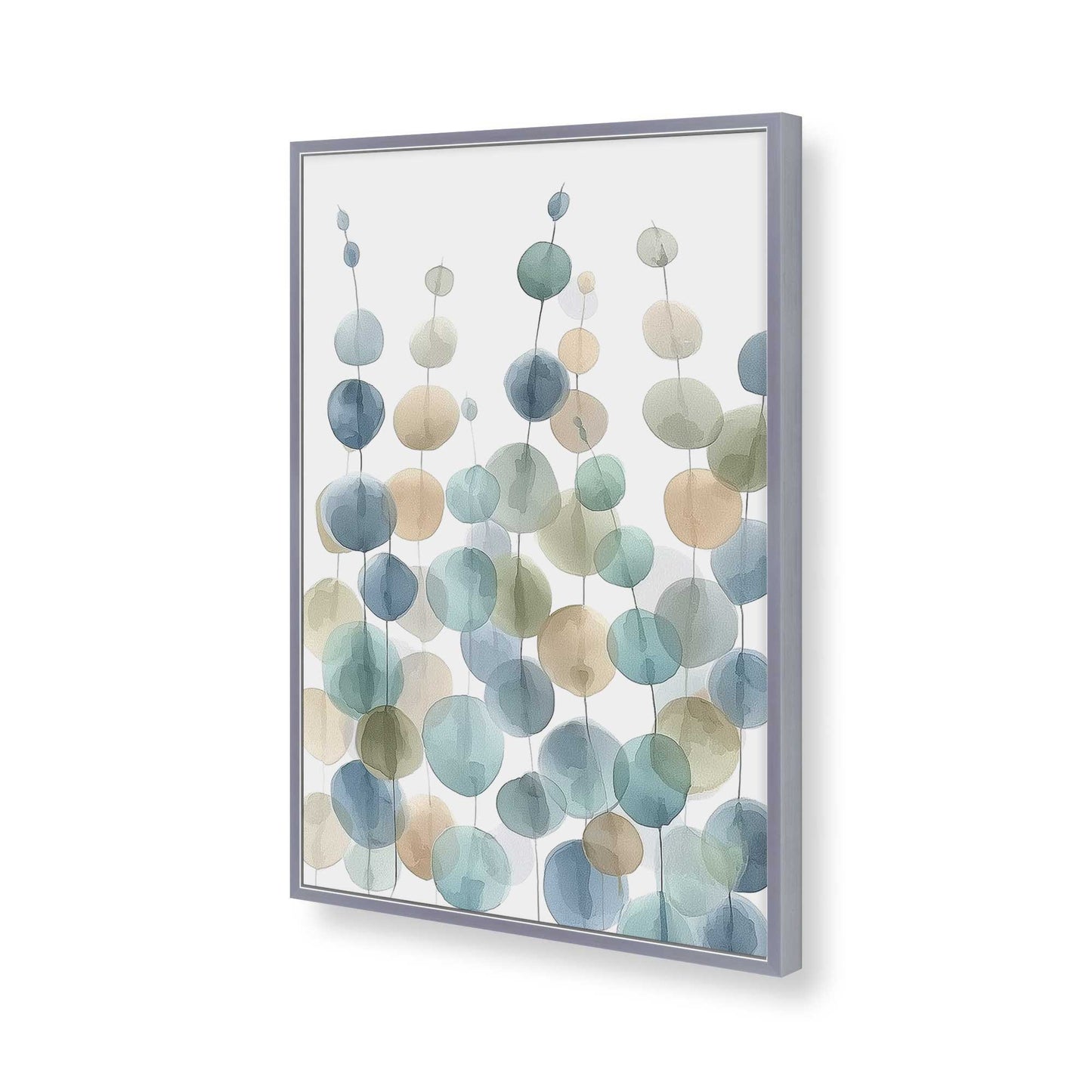 [Color:Polished Chrome], Picture of art in a Polished Chrome frame of the corner