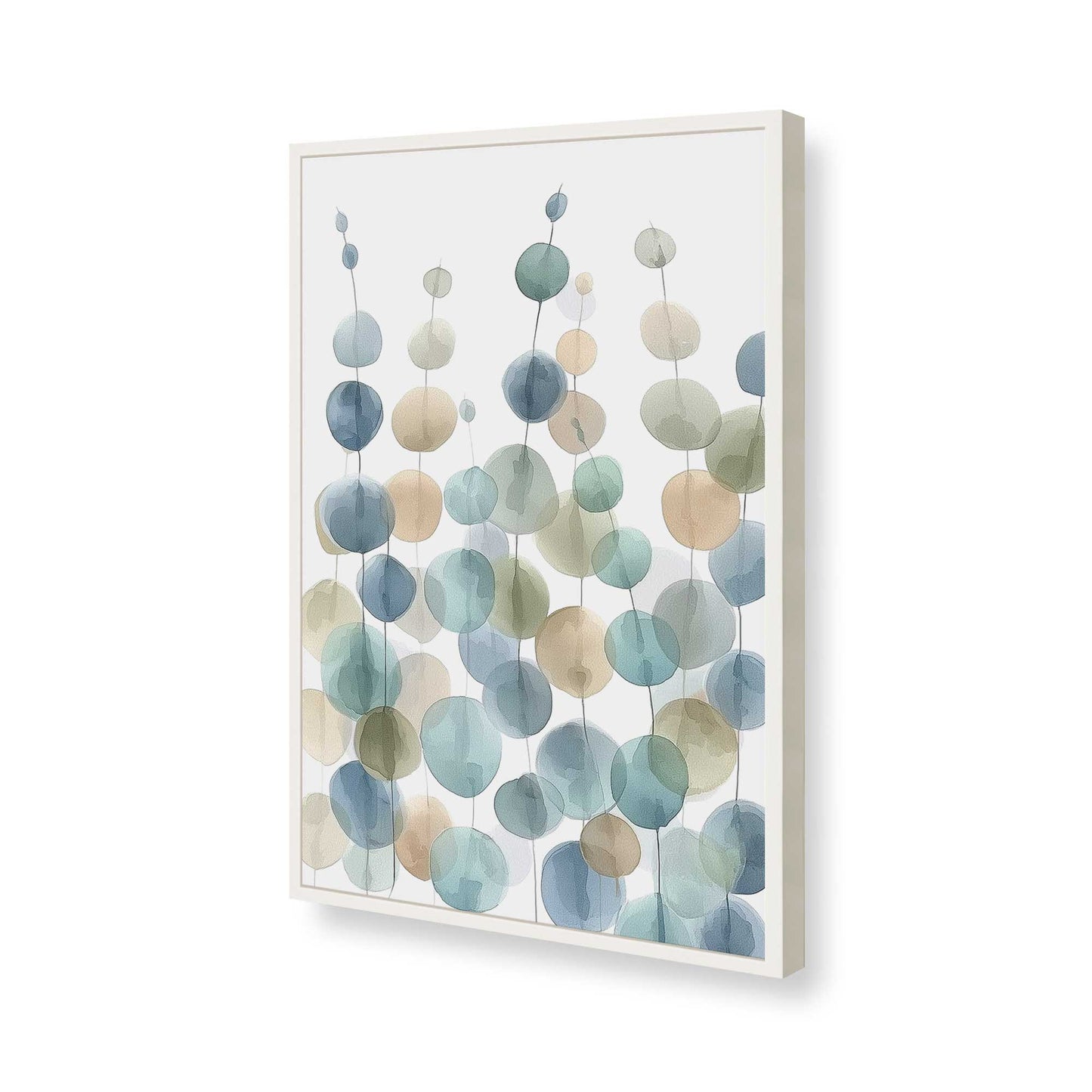 [Color:Opaque White], Picture of art in a Opaque White frame of the corner