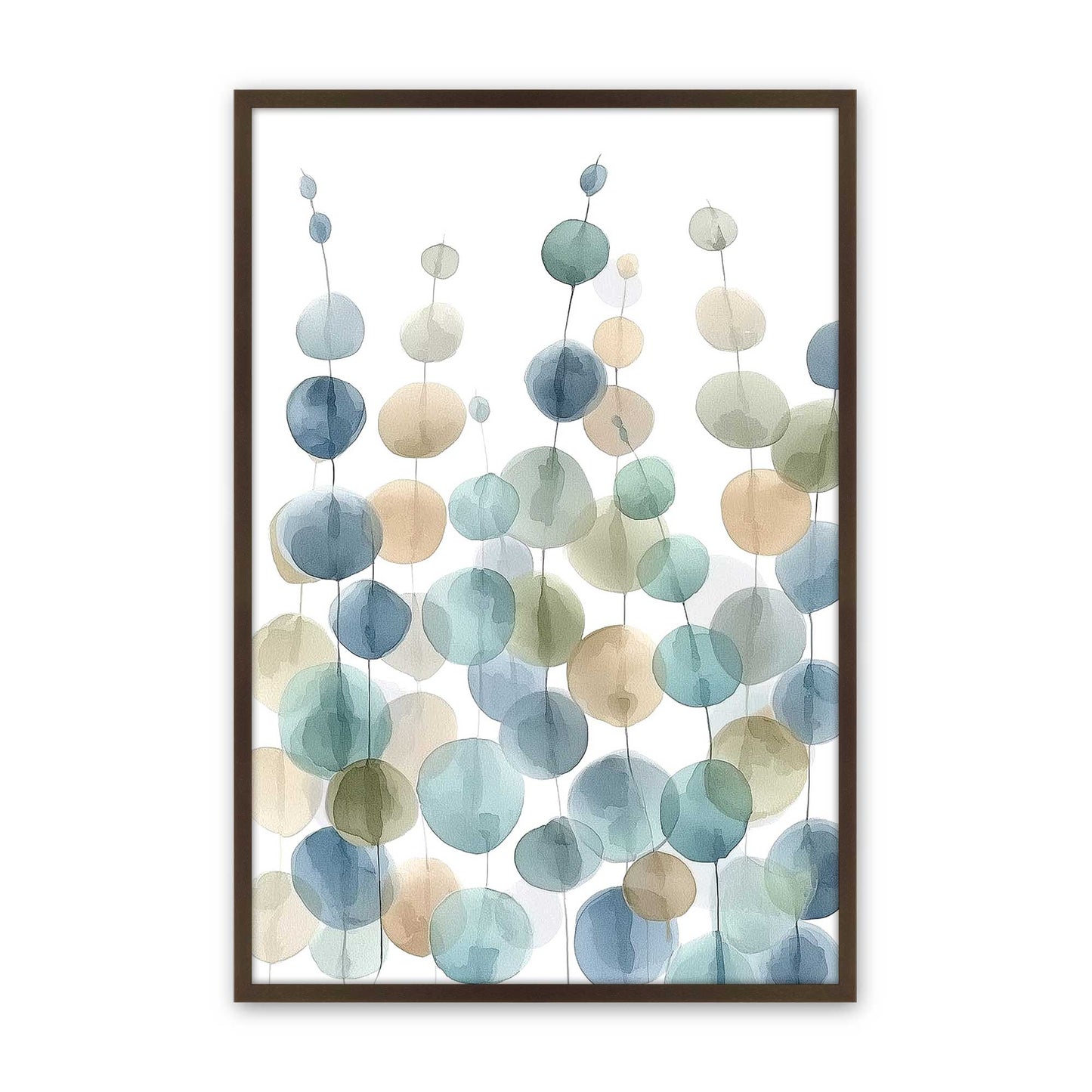 [Color:Brown], Picture of art in a Brown frame