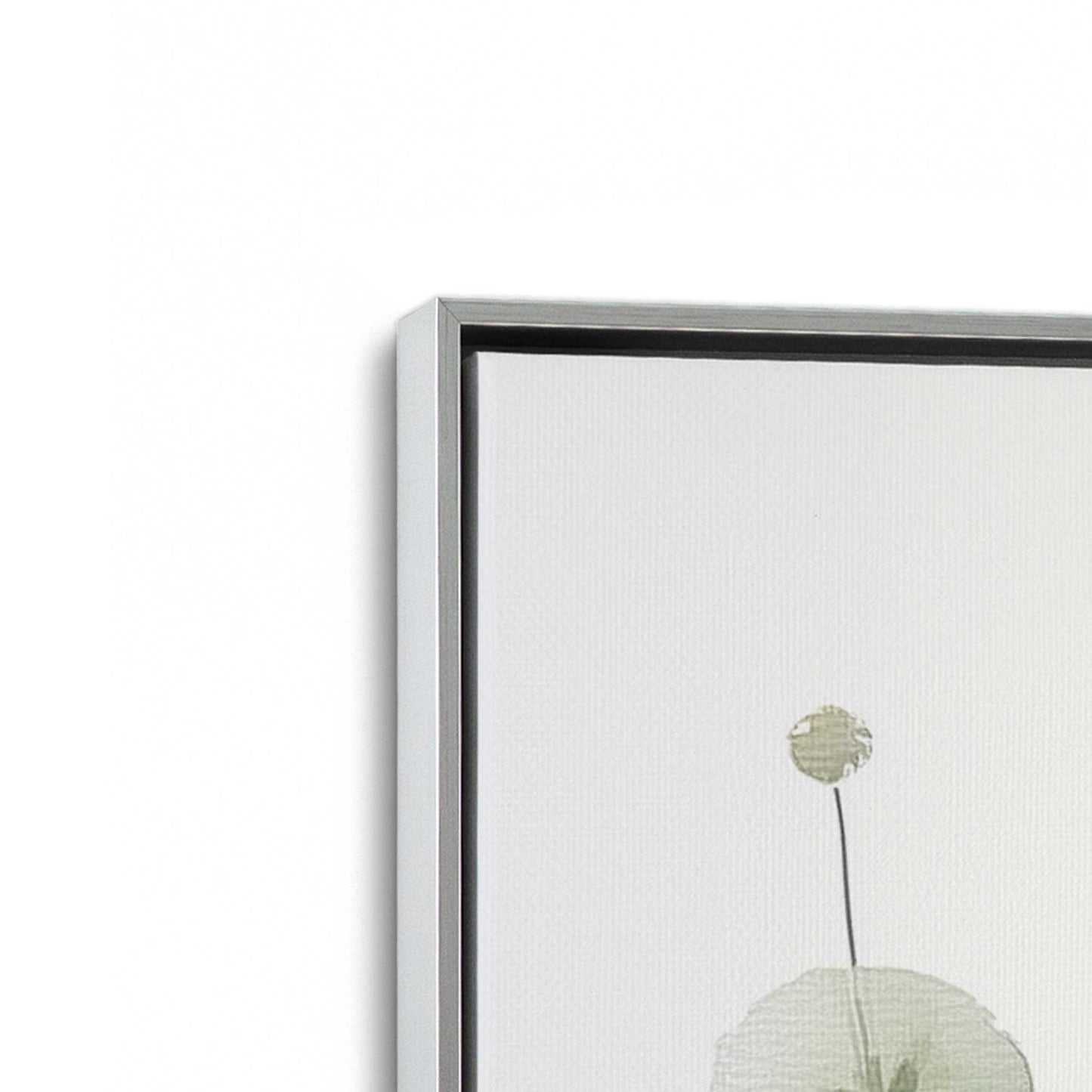 [Color:Polished Chrome], Picture of art in a Polished Chrome frame at an angle