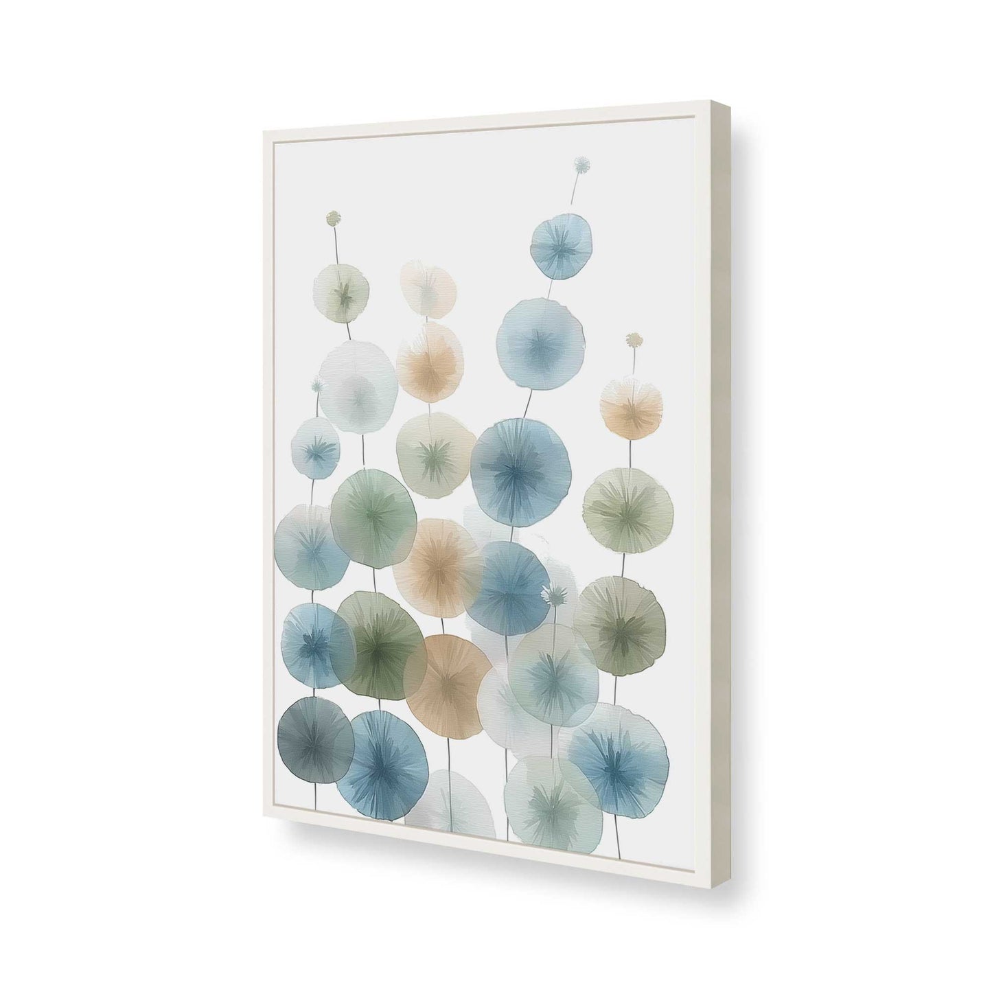 [Color:Opaque White], Picture of art in a Opaque White frame of the corner