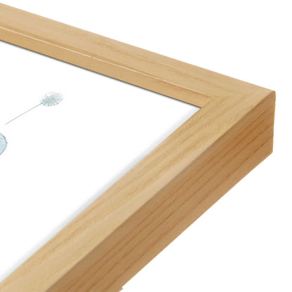 [Color:American Maple], Picture of art in a American Maple frame at an angle