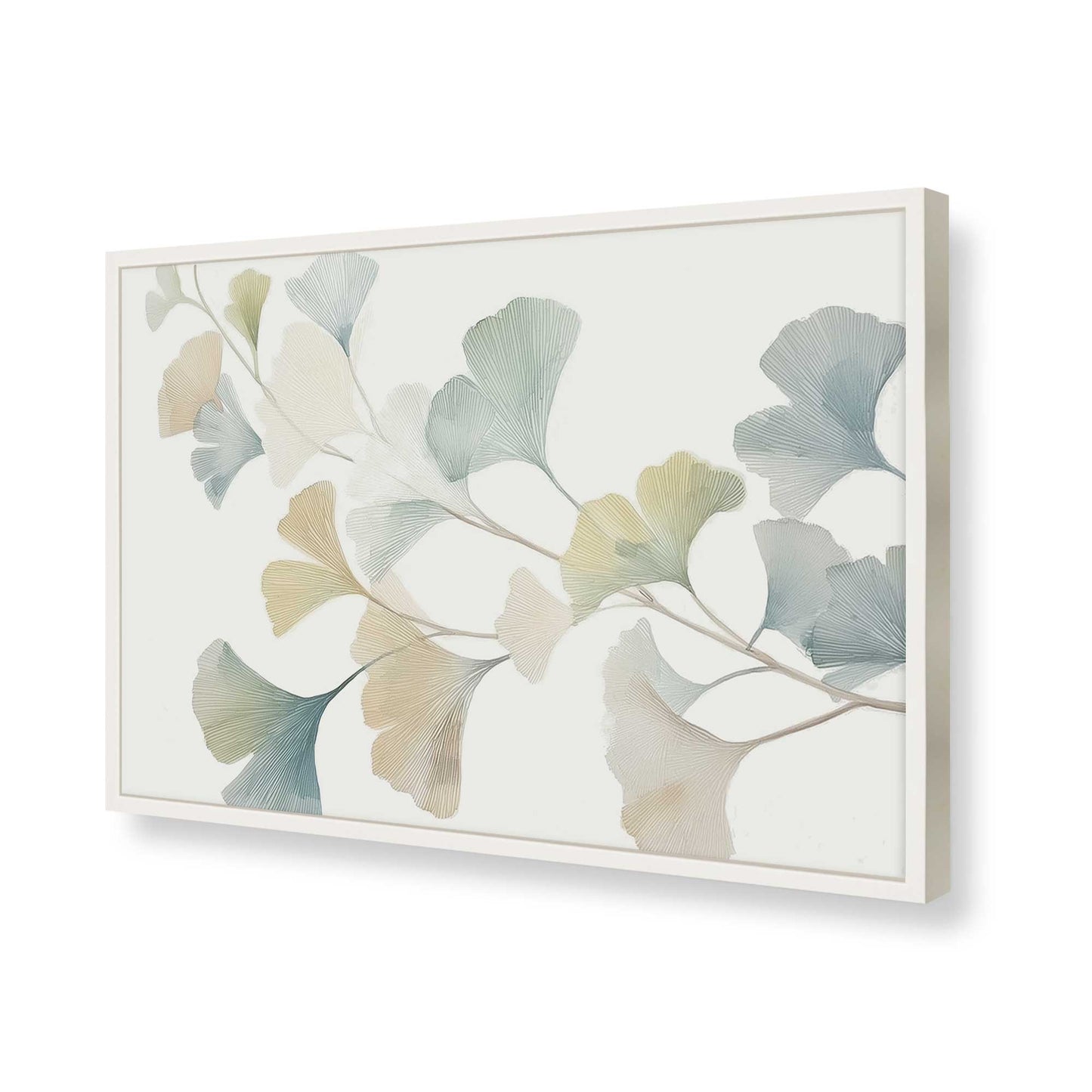 [Color:Opaque White], Picture of art in a Opaque White frame of the corner
