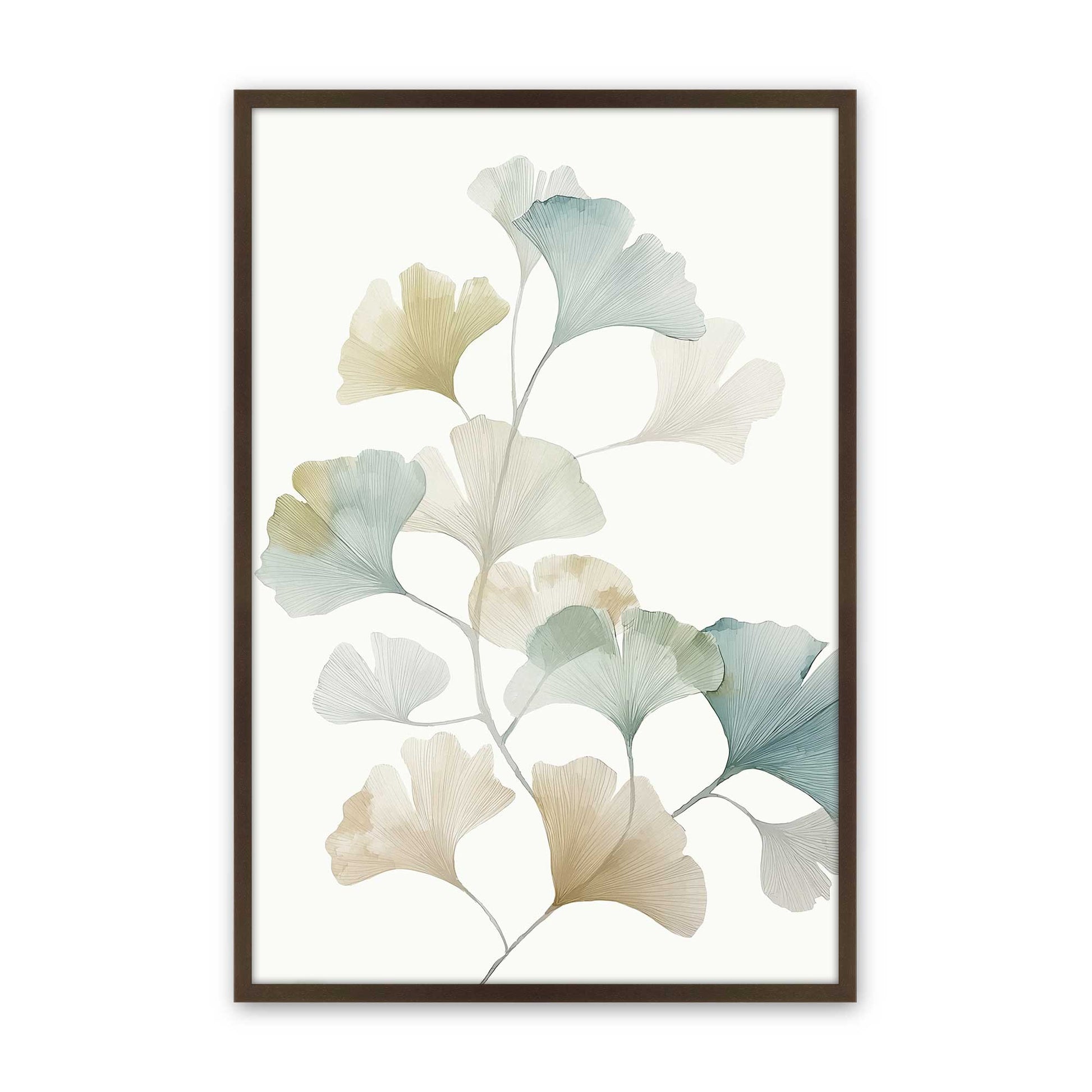 [Color:Brown], Picture of art in a Brown frame