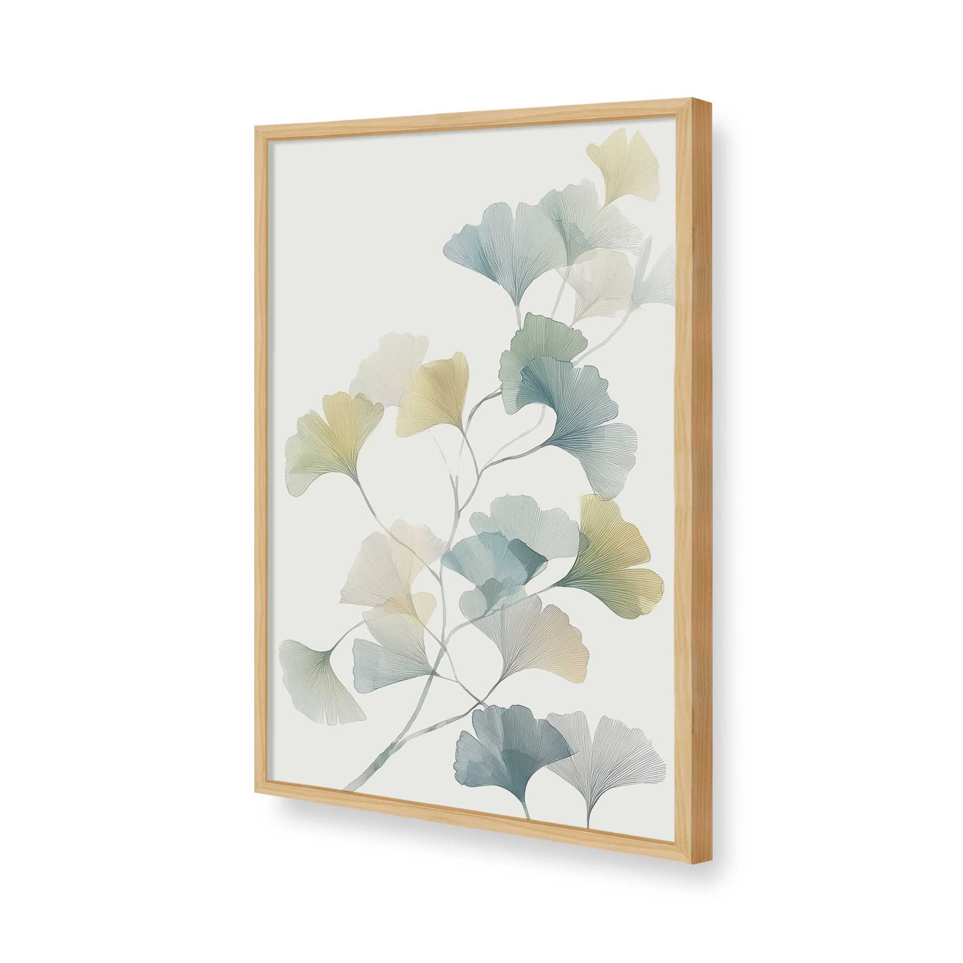 [Color:American Maple], Picture of art in a American Maple frame of the corner