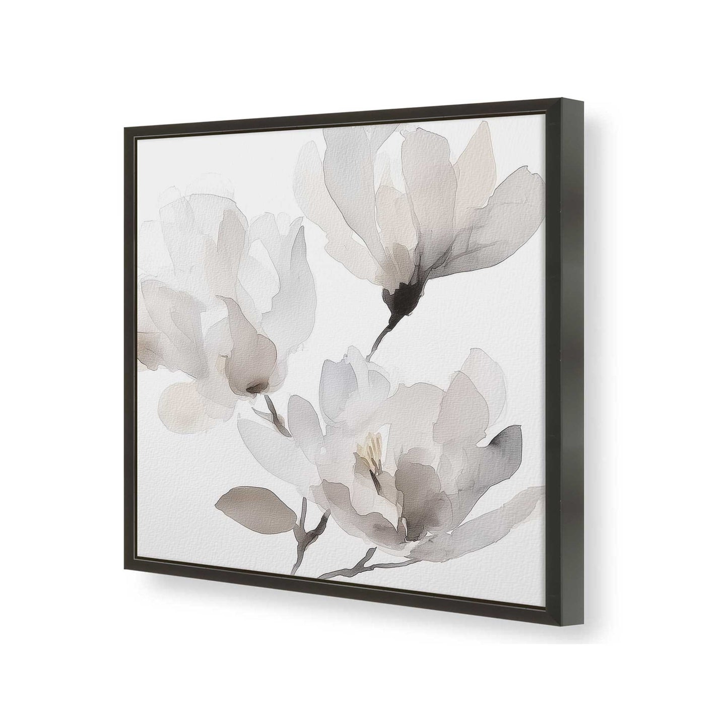 [Color:Satin Black], Picture of art in a Satin Black frame of the corner