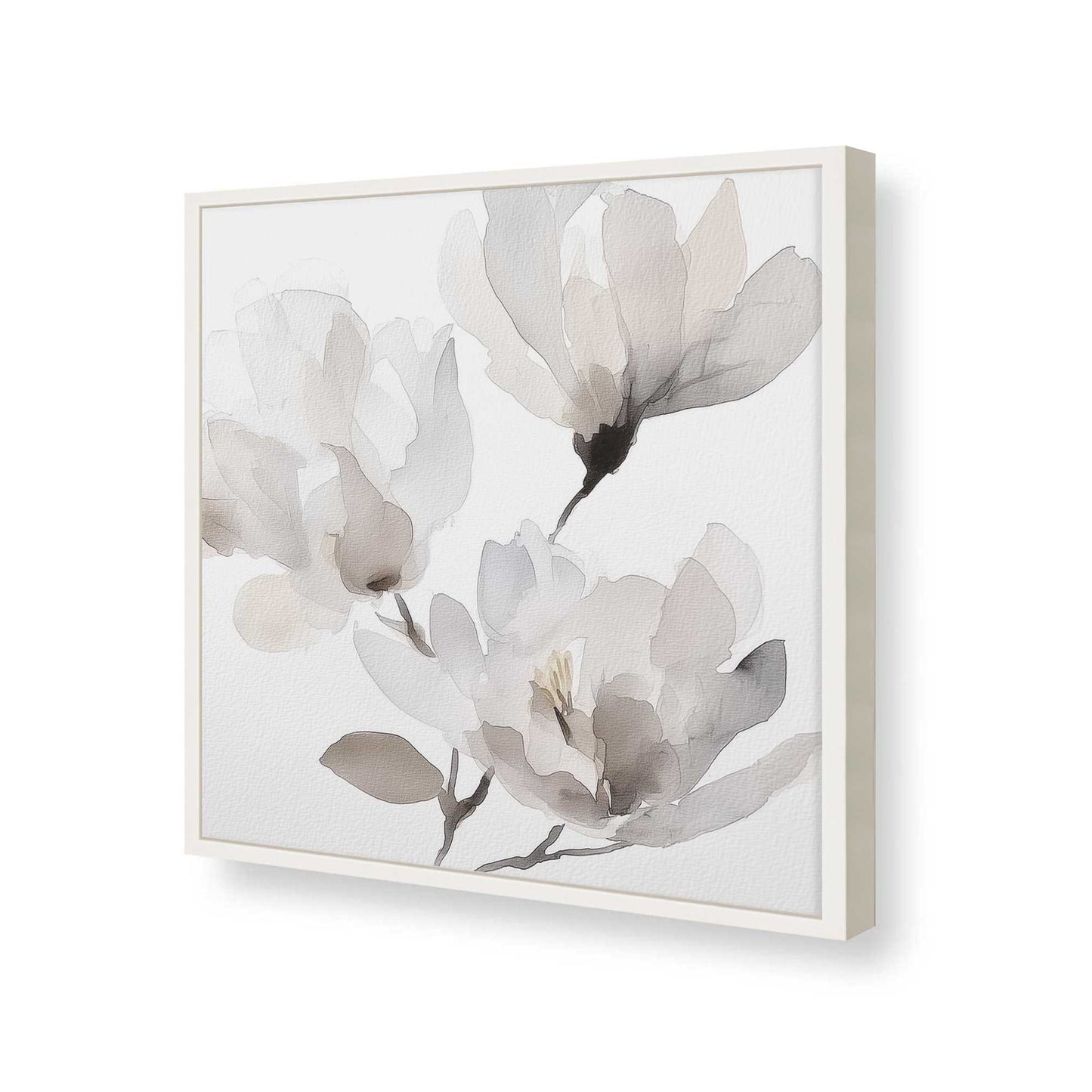 [Color:Opaque White], Picture of art in a Opaque White frame of the corner