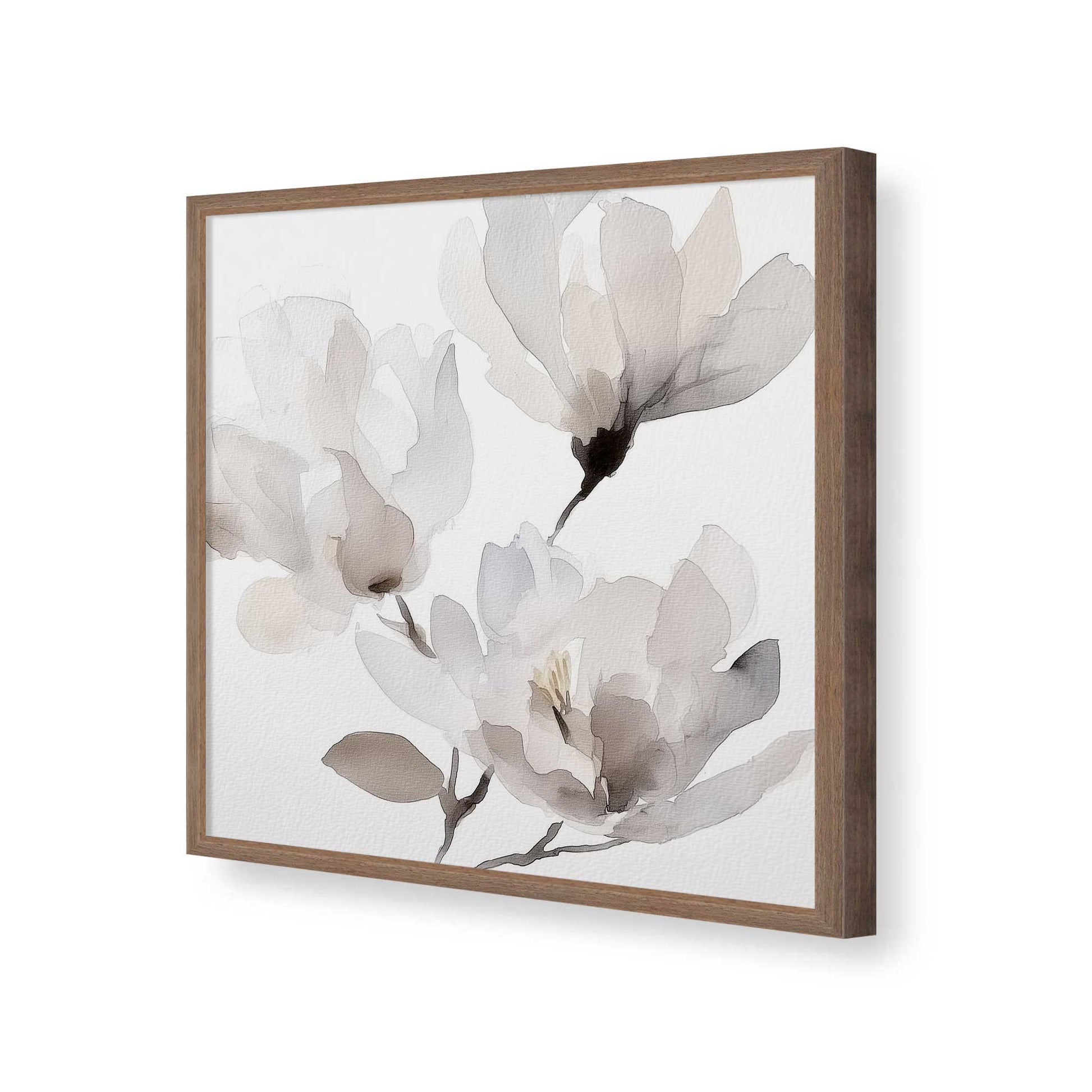 [Color:Walnut], Picture of art in a Walnut frame of the corner