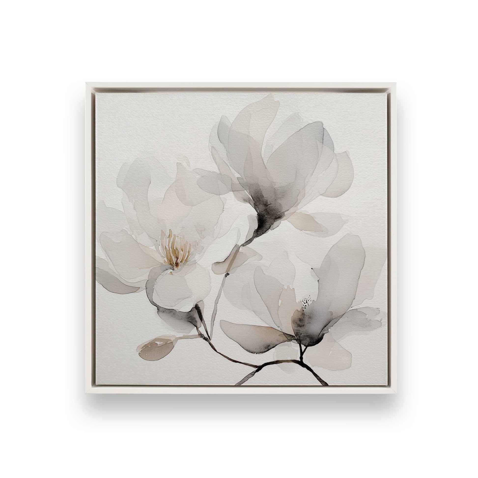 [Color:Opaque White], Picture of art in a White frame