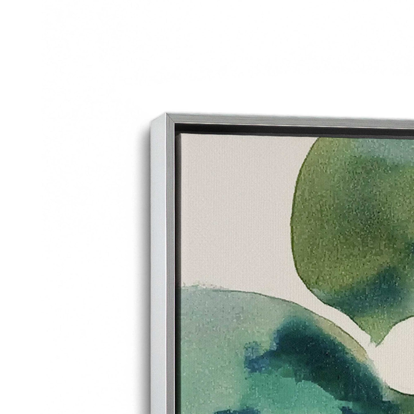 [Color:Polished Chrome], Picture of art in a Polished Chrome frame at an angle