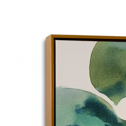 [Color:Polished Gold], Picture of art in a Polished Gold frame at an angle