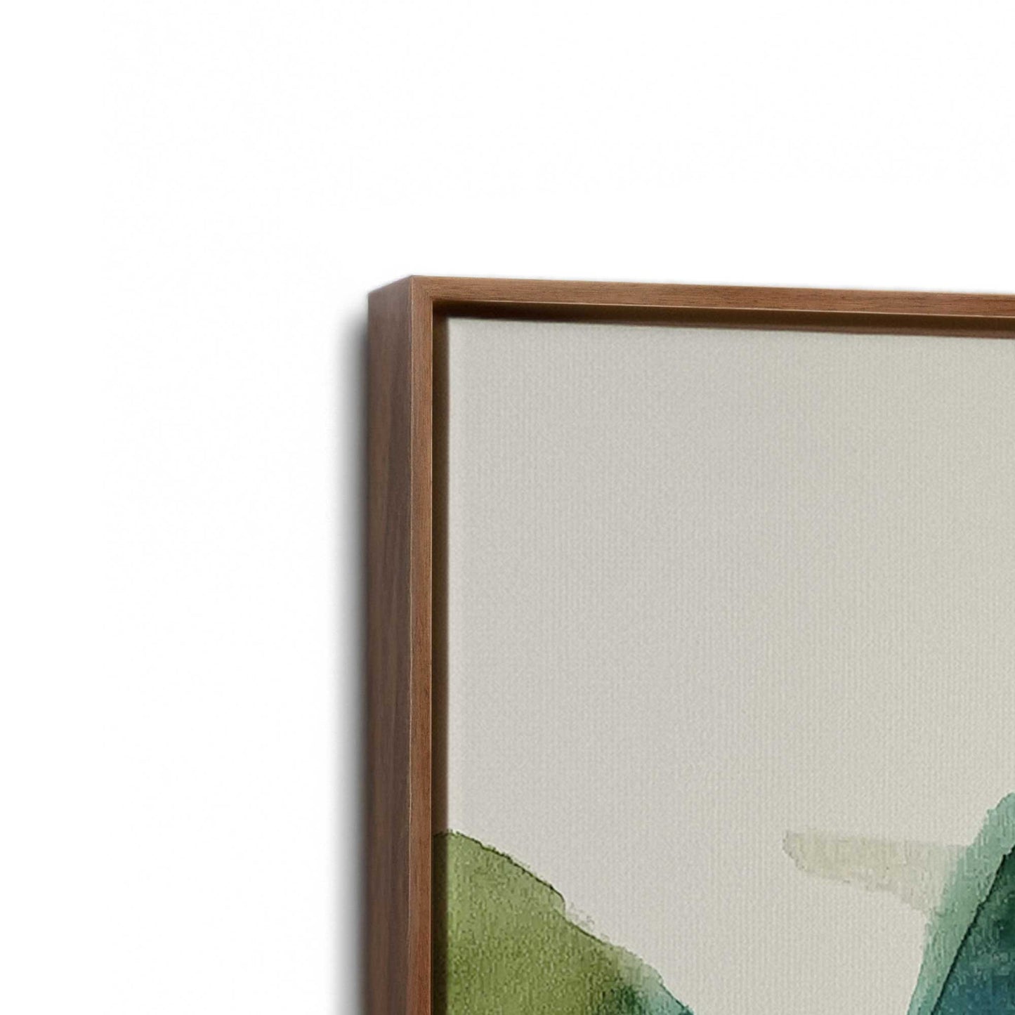 [Color:Walnut], Picture of art in a Walnut frame at an angle
