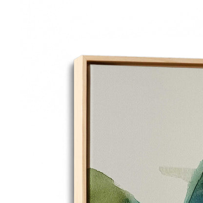 [Color:American Maple], Picture of art in a American Maple frame at an angle