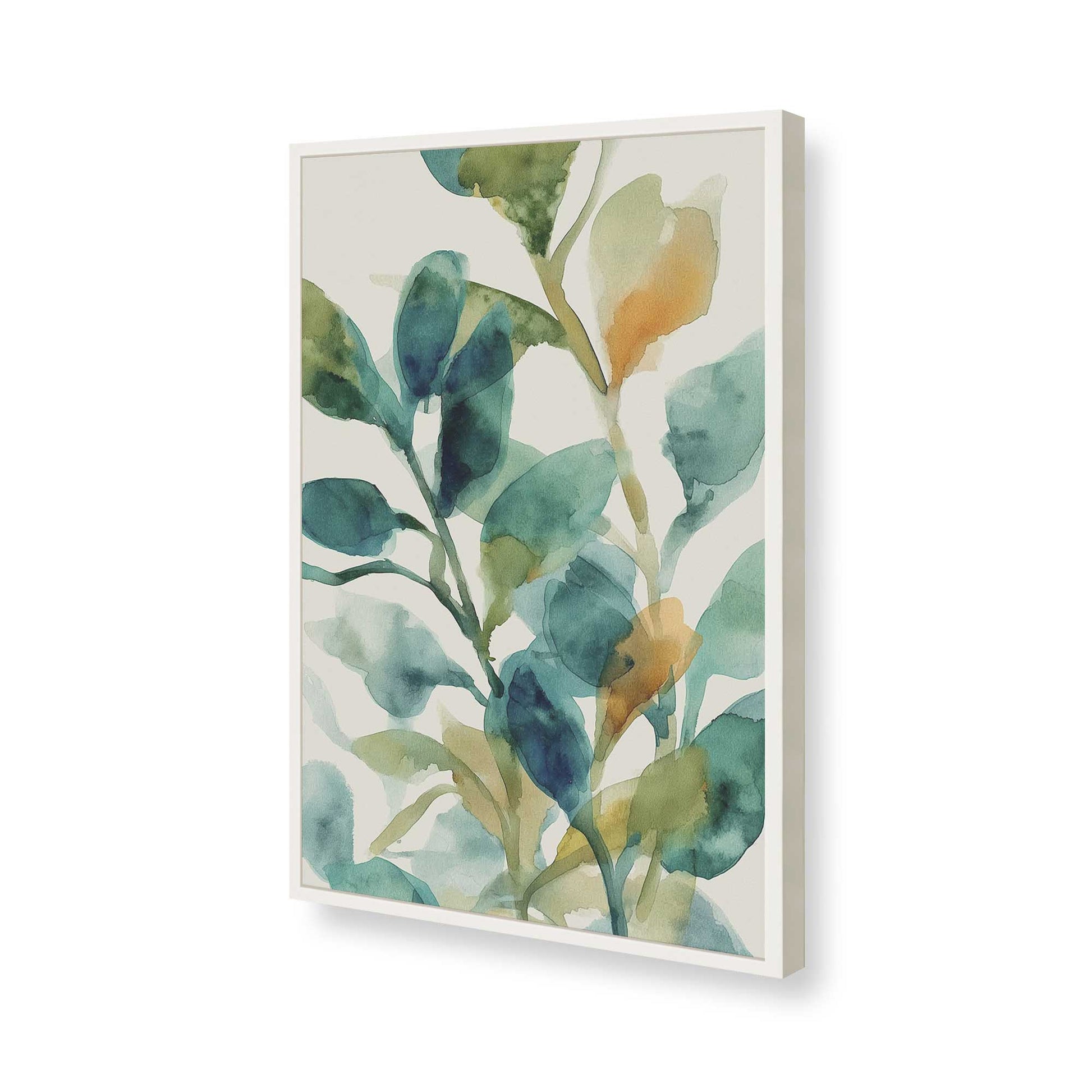 [Color:Opaque White], Picture of art in a Opaque White frame of the corner