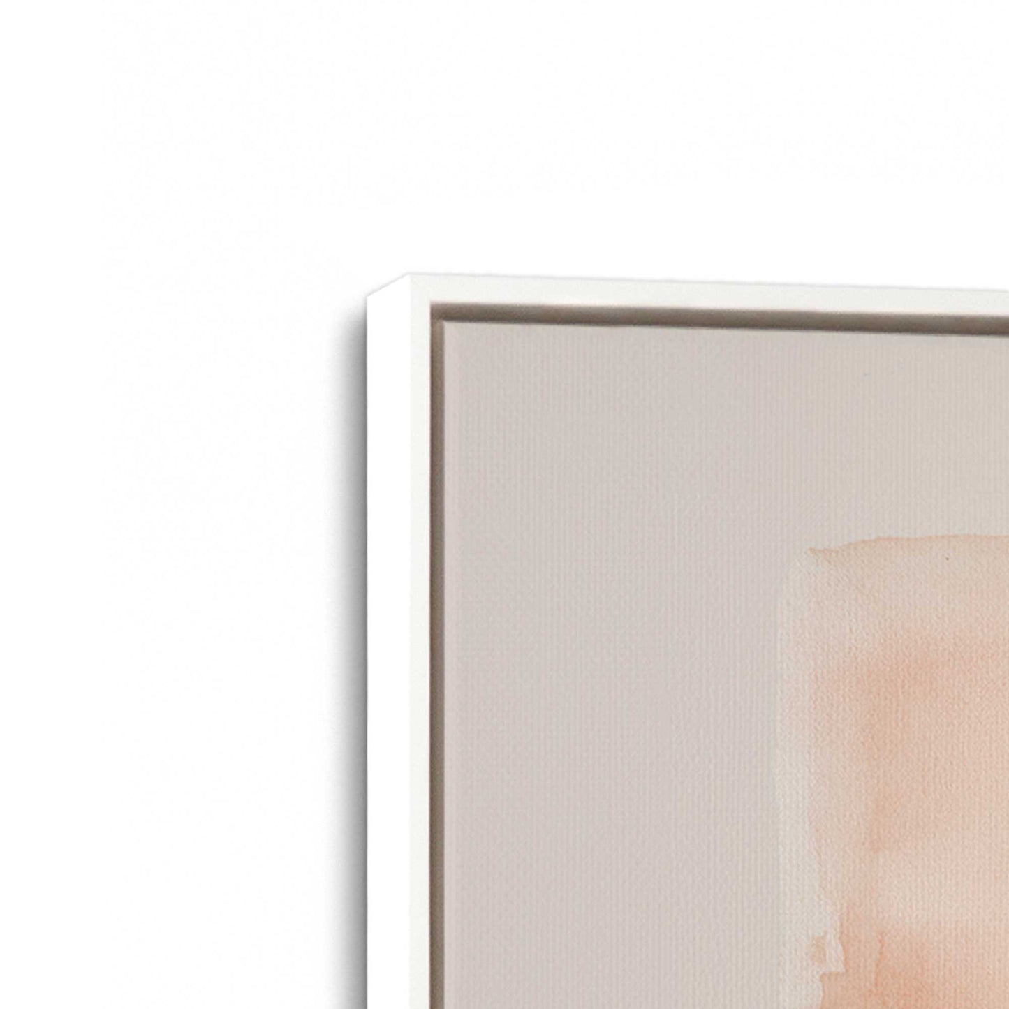 [Color:Opaque White], Picture of art in a White frame at an angle