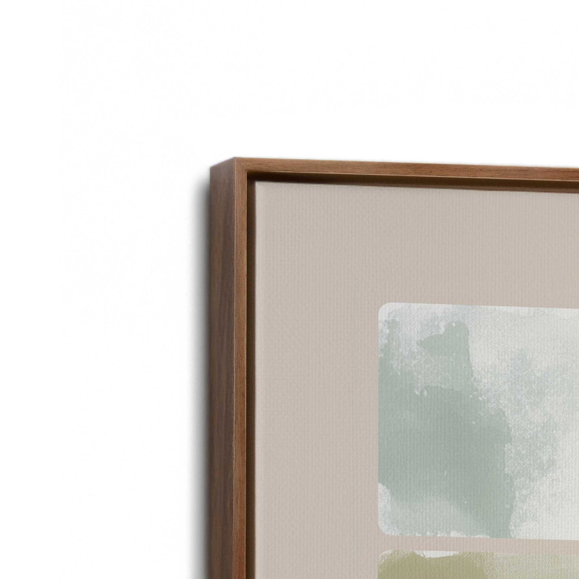 [Color:Walnut], Picture of art in a Walnut frame at an angle