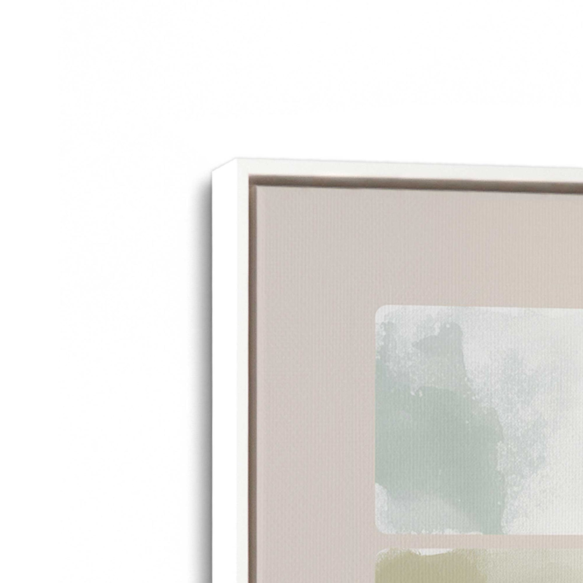 [Color:Opaque White], Picture of art in a White frame at an angle
