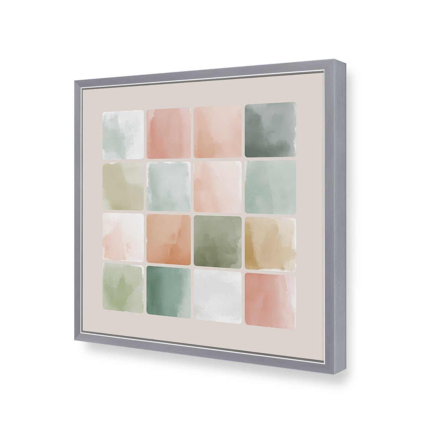 [Color:Polished Chrome], Picture of art in a Polished Chrome frame of the corner
