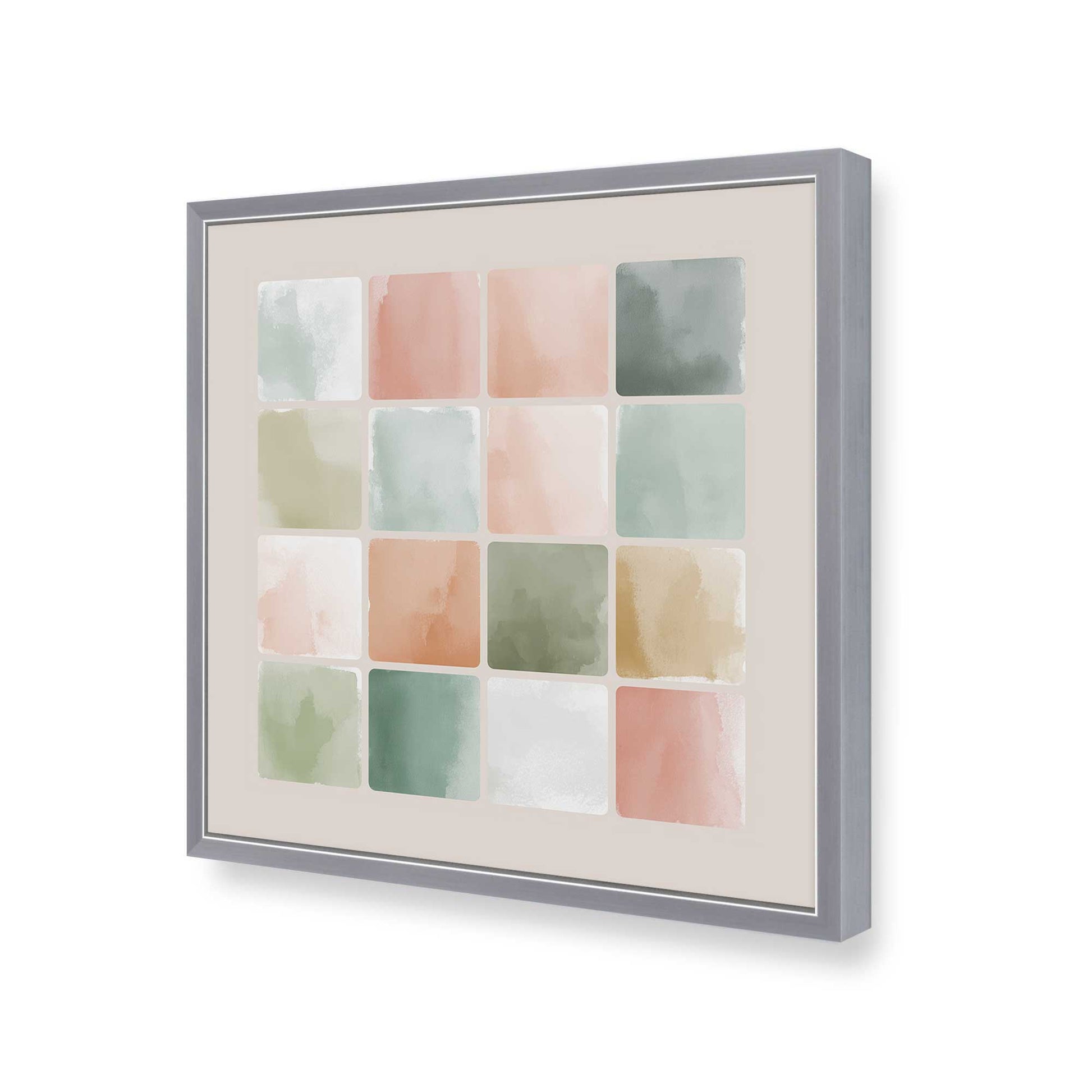 [Color:Polished Chrome], Picture of art in a Polished Chrome frame of the corner