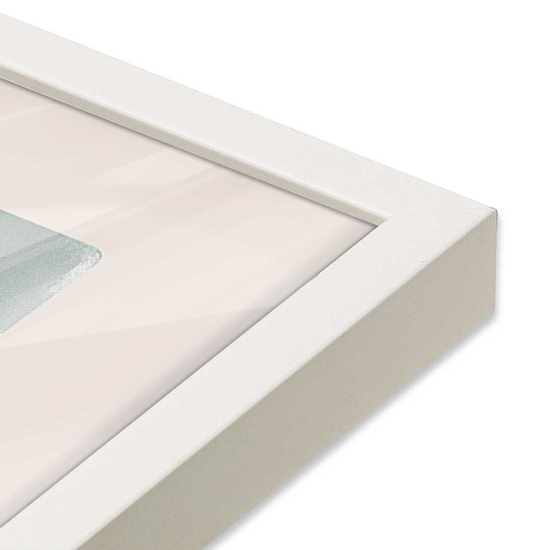 [Color:Opaque White], Picture of art in a Opaque White frame at an angle