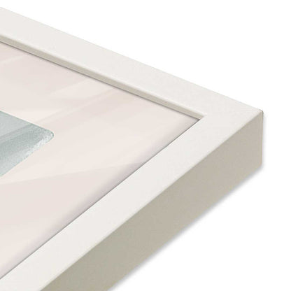 [Color:Opaque White], Picture of art in a Opaque White frame at an angle