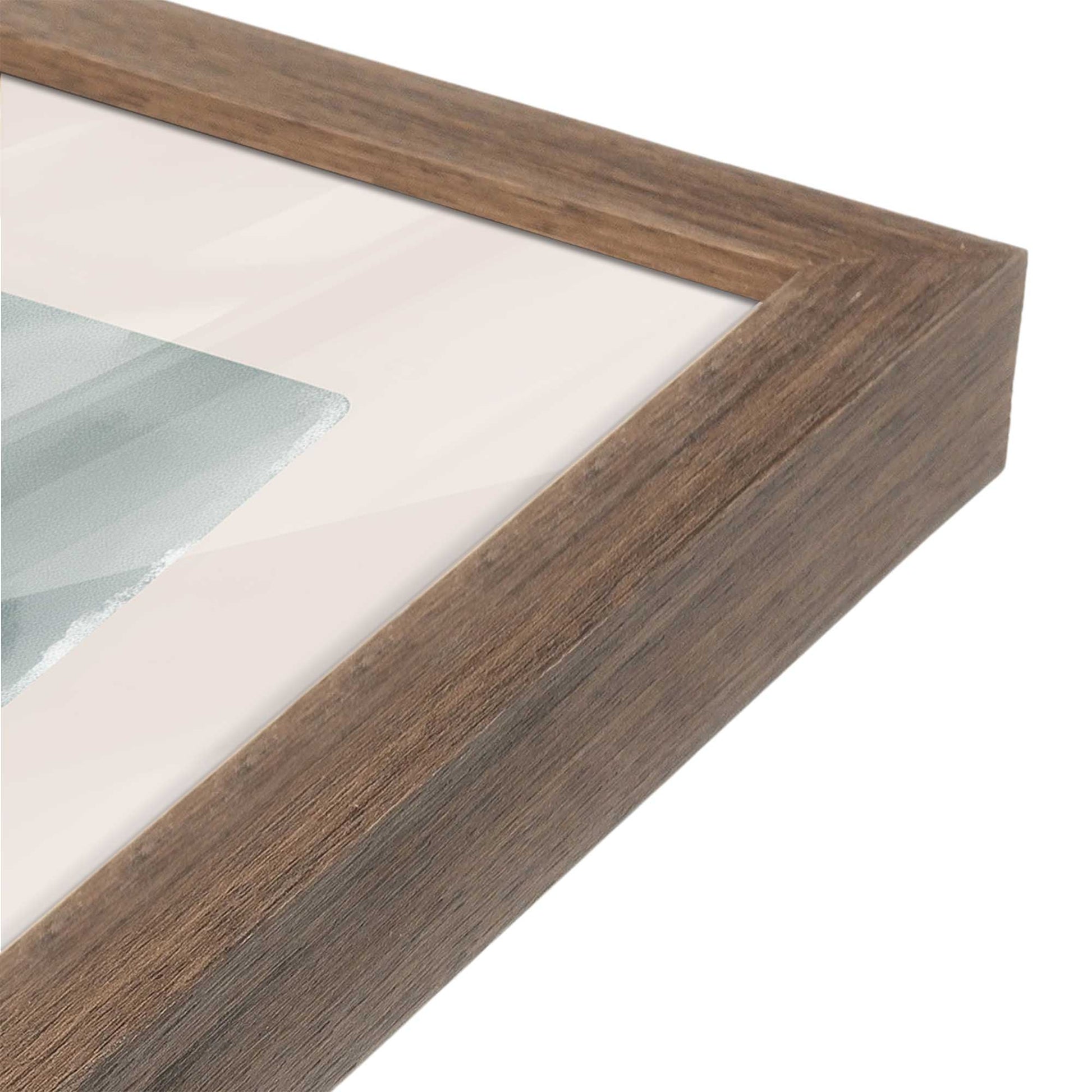 [Color:Walnut], Picture of art in a Walnut frame at an angle