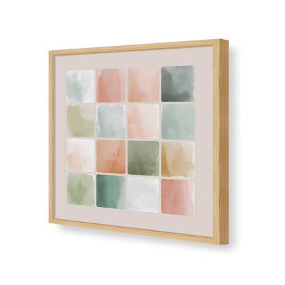 [Color:American Maple], Picture of art in a American Maple frame of the corner