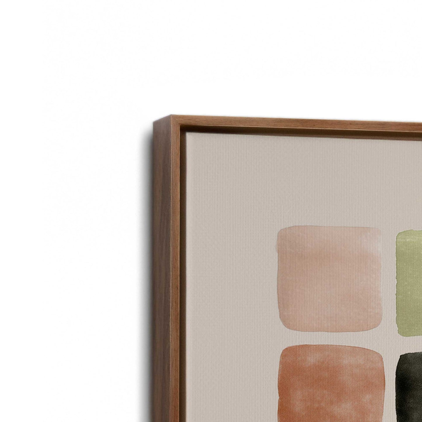 [Color:Walnut], Picture of art in a Walnut frame at an angle