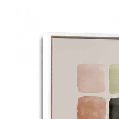 [Color:Opaque White], Picture of art in a White frame at an angle