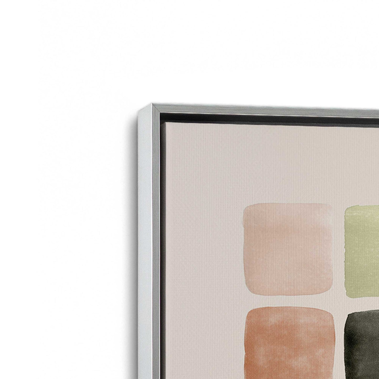 [Color:Polished Chrome], Picture of art in a Polished Chrome frame at an angle