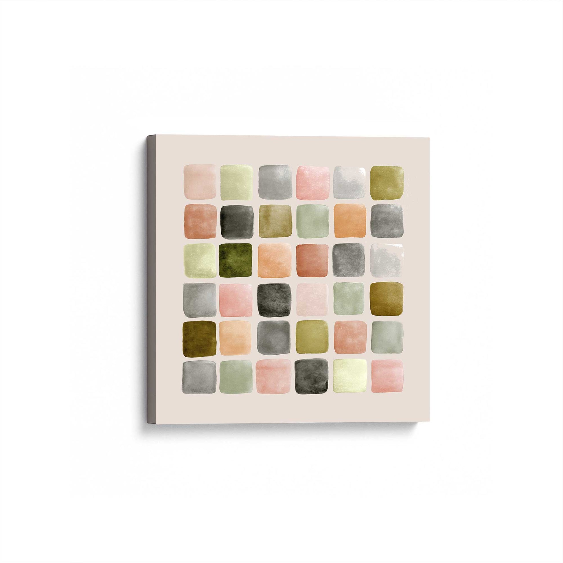 [Color:Stretched Canvas], Picture of art at an angle
