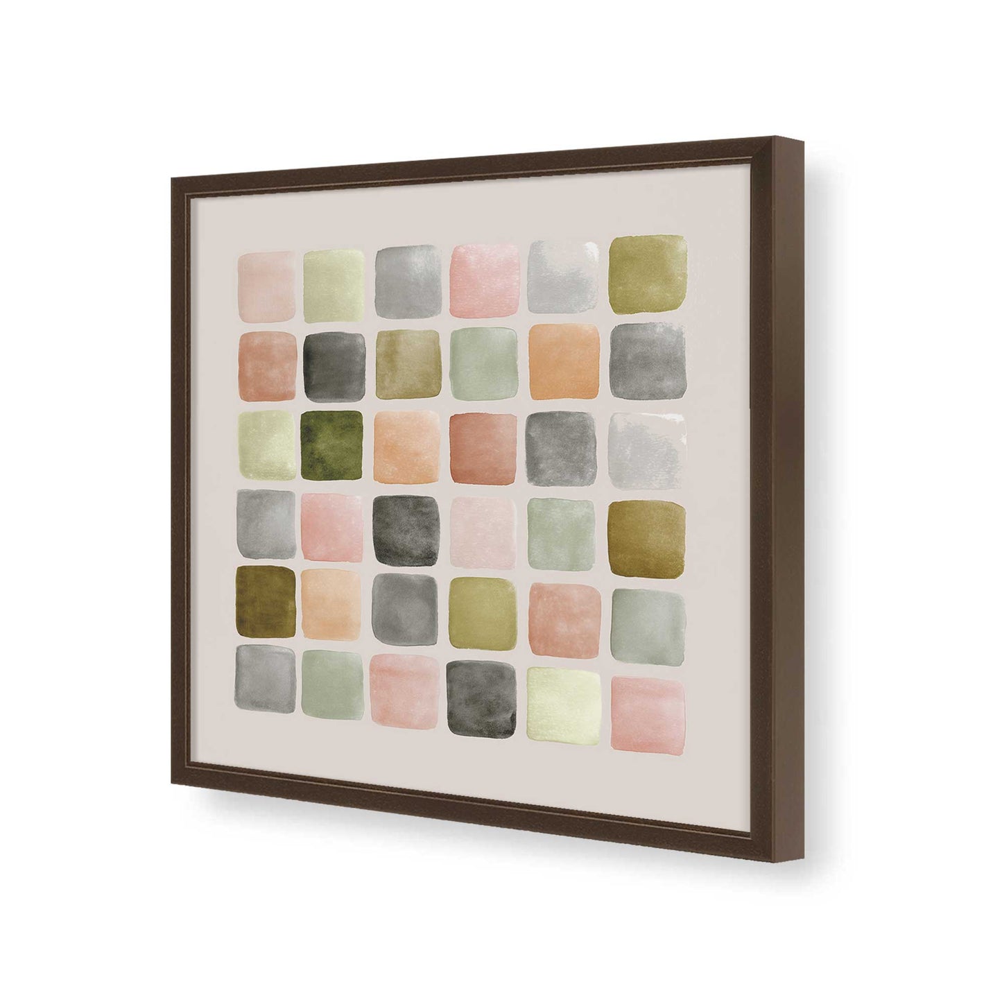 [Color:Espresso], Picture of art in a Espresso frame of the corner