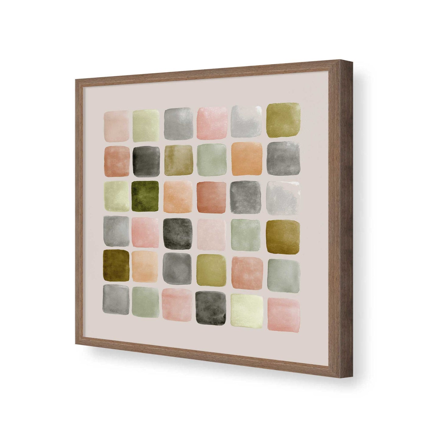 [Color:Walnut], Picture of art in a Walnut frame of the corner