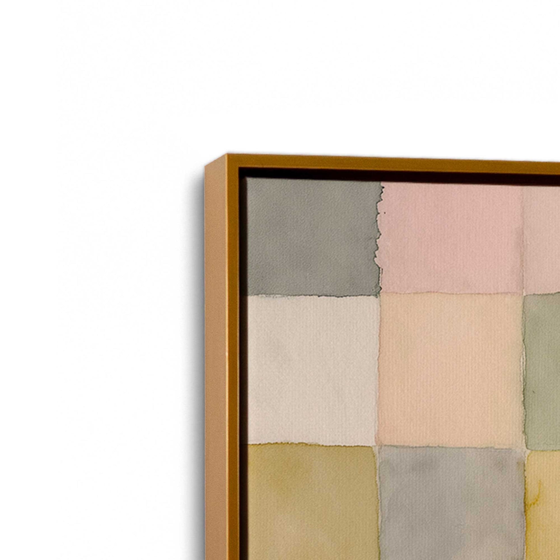 [Color:Polished Gold], Picture of art in a Polished Gold frame at an angle