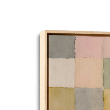 [Color:American Maple], Picture of art in a American Maple frame at an angle