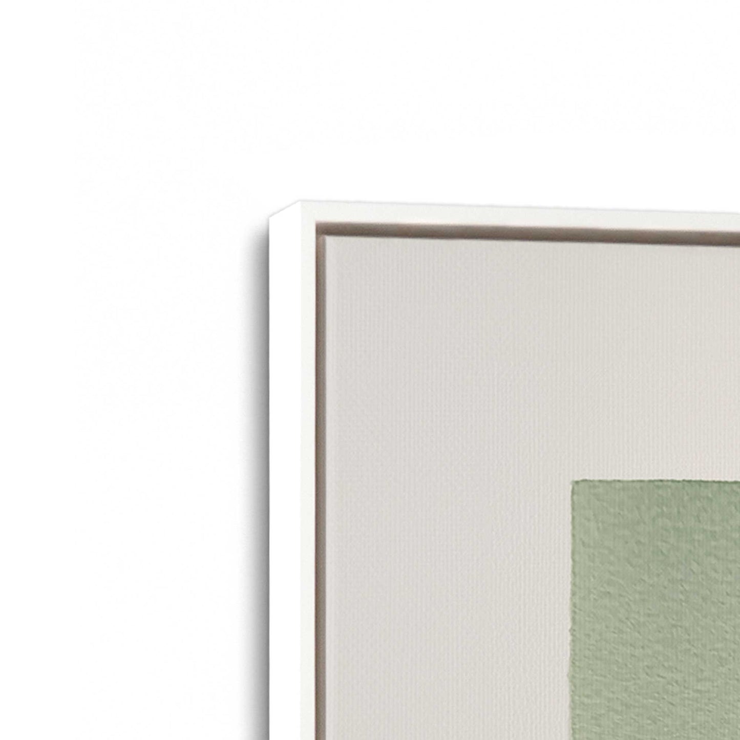 [Color:Opaque White], Picture of art in a White frame at an angle