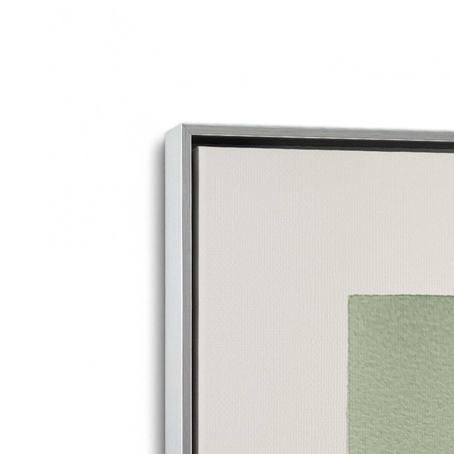 [Color:Polished Chrome], Picture of art in a Polished Chrome frame at an angle