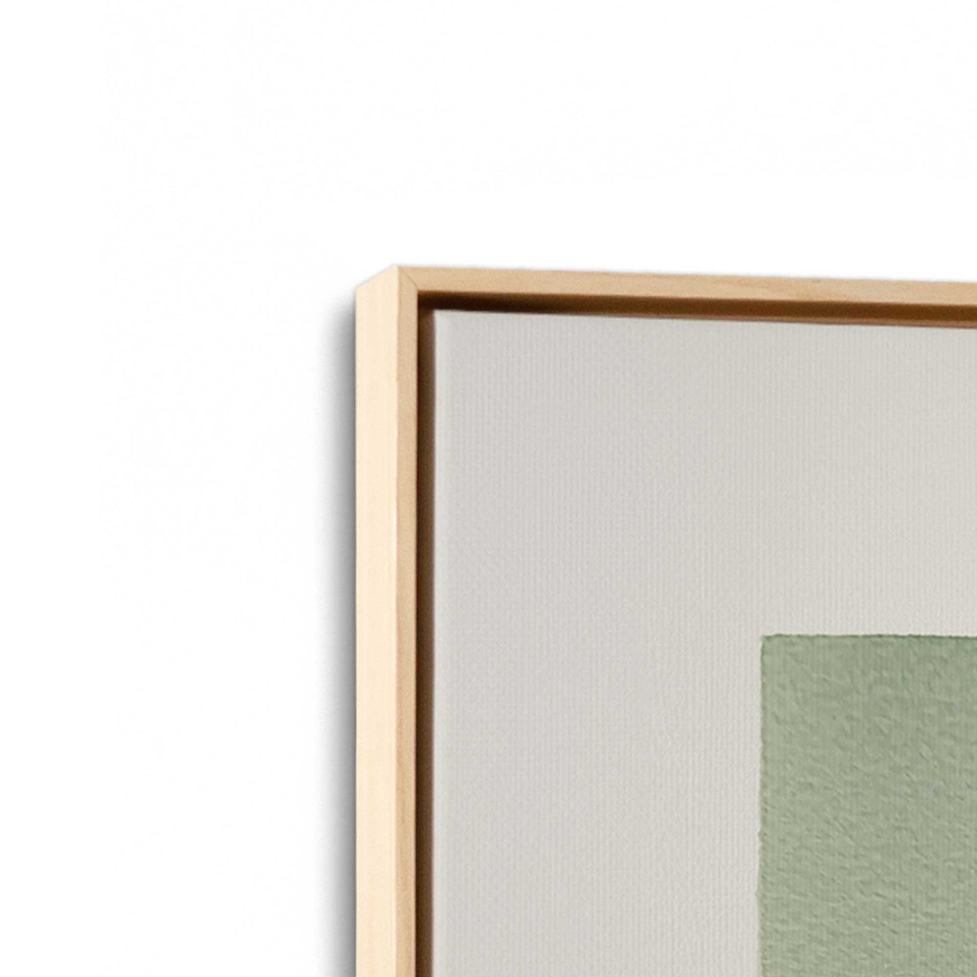 [Color:American Maple], Picture of art in a American Maple frame at an angle