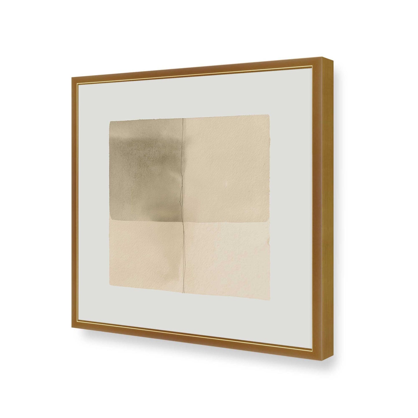 [Color:Polished Gold], Picture of art in a Polished Gold frame of the corner