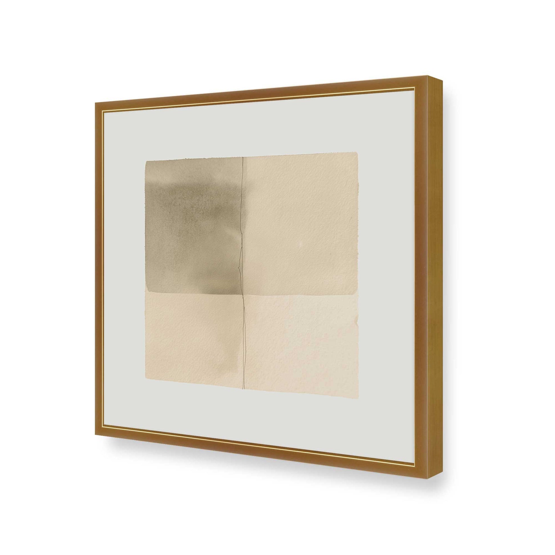 [Color:Polished Gold], Picture of art in a Polished Gold frame of the corner