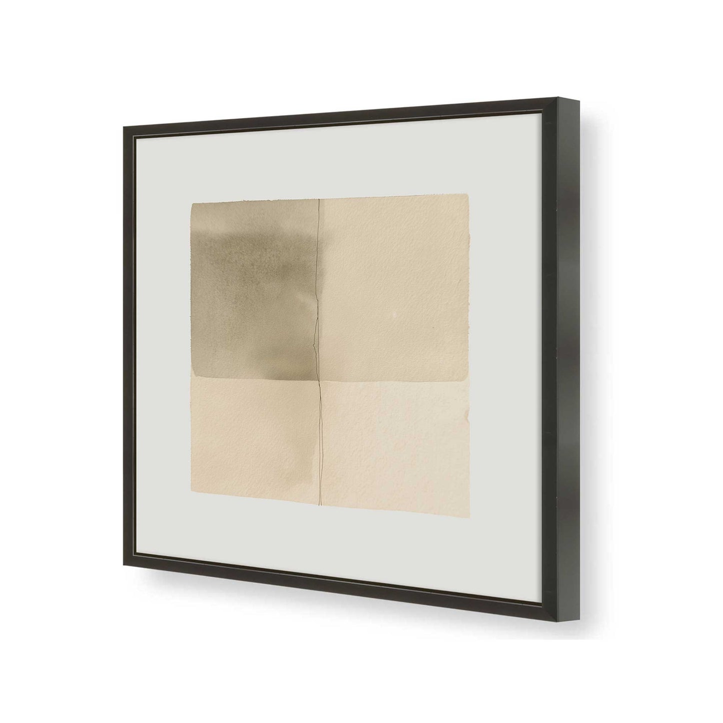 [Color:Satin Black], Picture of art in a Satin Black frame of the corner