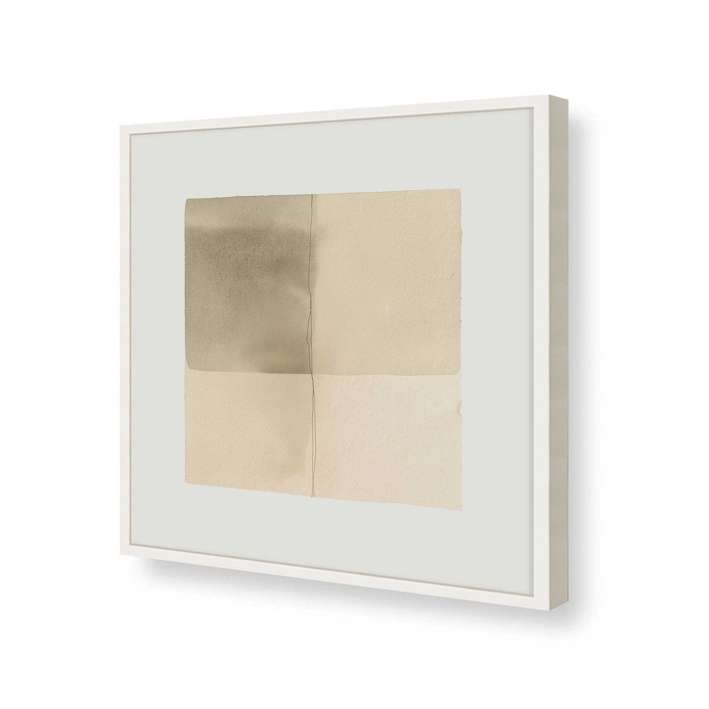 [Color:Opaque White], Picture of art in a Opaque White frame of the corner