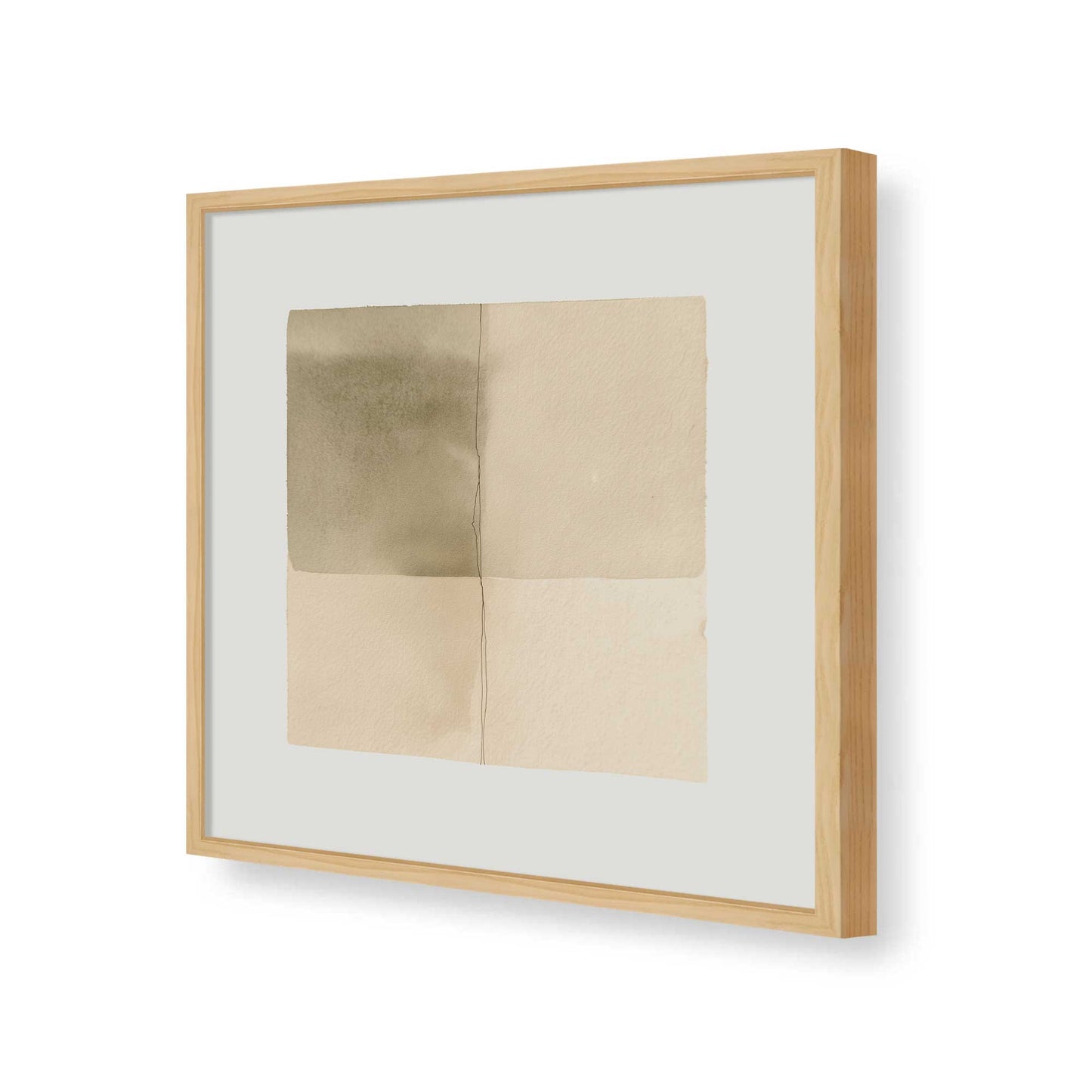 [Color:American Maple], Picture of art in a American Maple frame of the corner