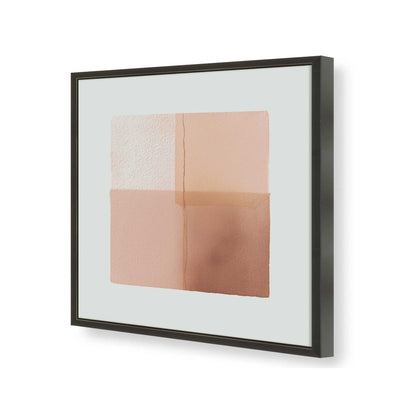 [Color:Satin Black], Picture of art in a Satin Black frame of the corner