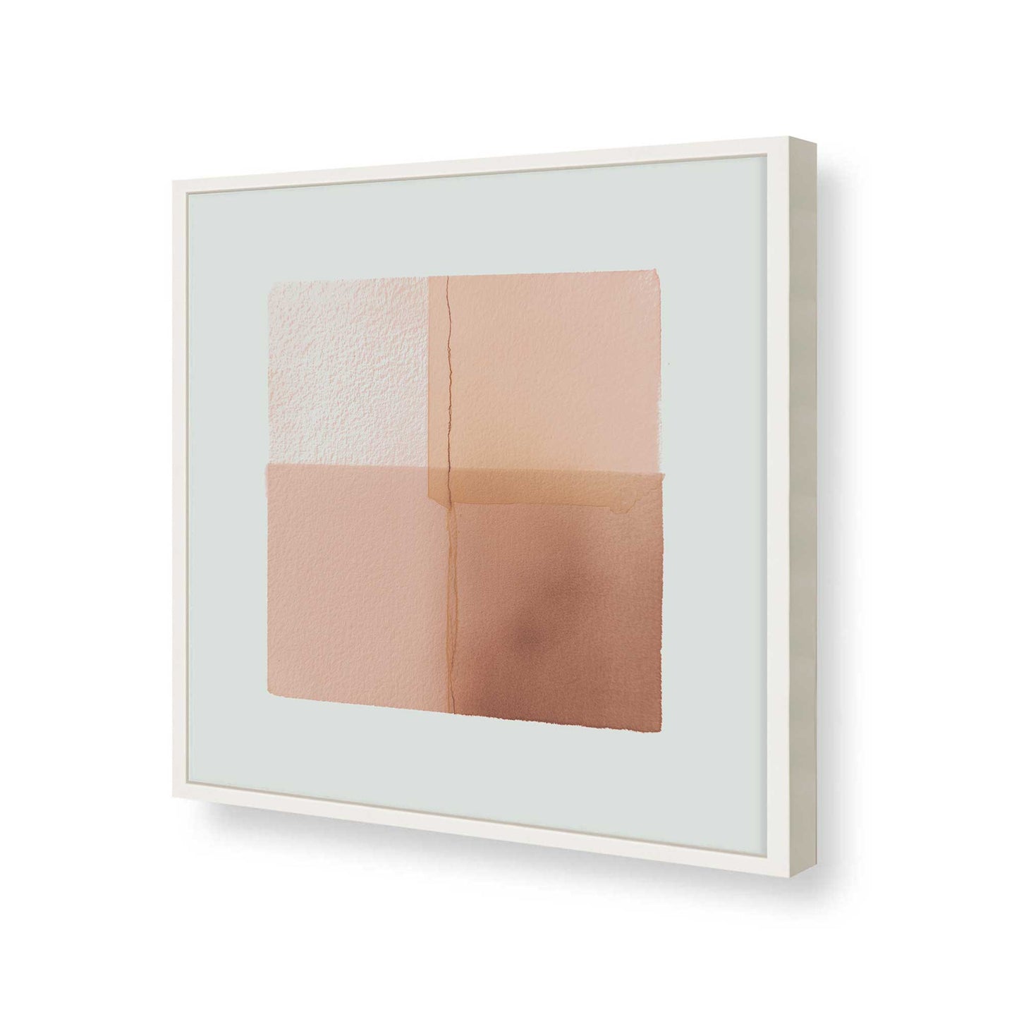 [Color:Opaque White], Picture of art in a Opaque White frame of the corner