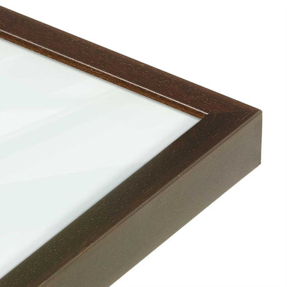 [Color:Espresso], Picture of art in a Espresso frame at an angle