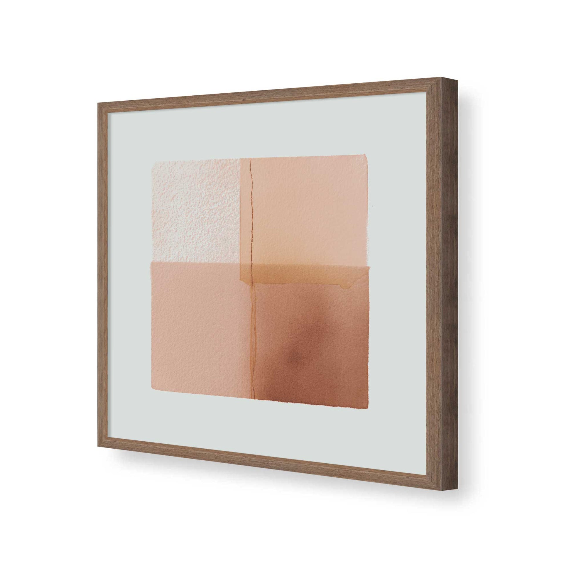[Color:Walnut], Picture of art in a Walnut frame of the corner