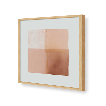 [Color:American Maple], Picture of art in a American Maple frame of the corner
