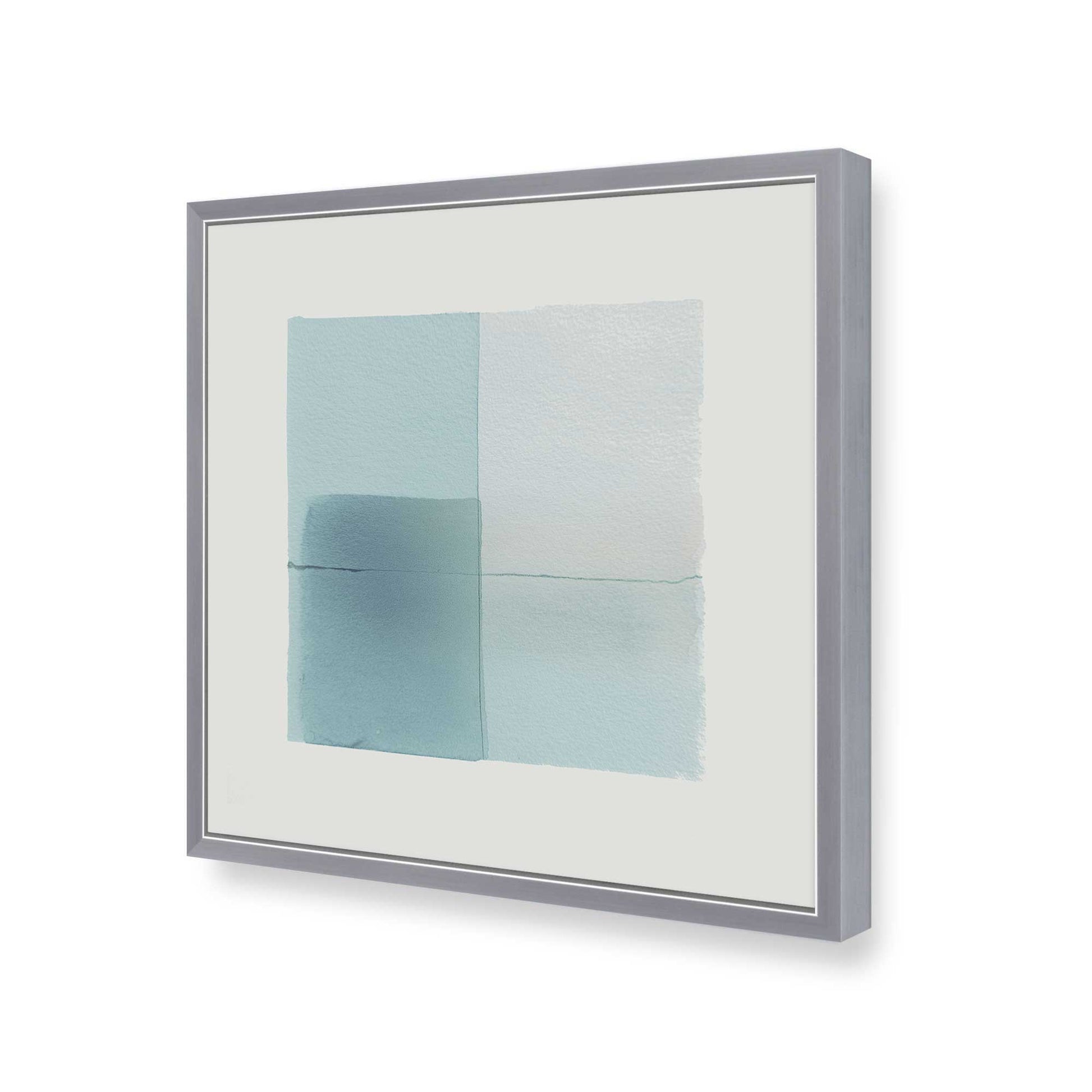 [Color:Polished Chrome], Picture of art in a Polished Chrome frame of the corner